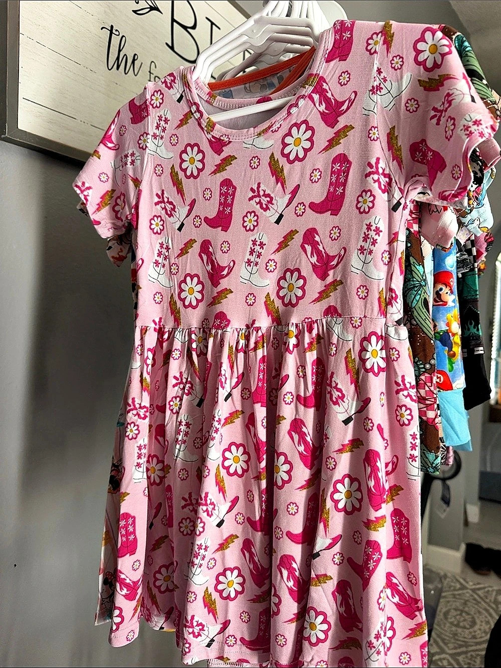 Girls Bamboo Dress Western - 2T